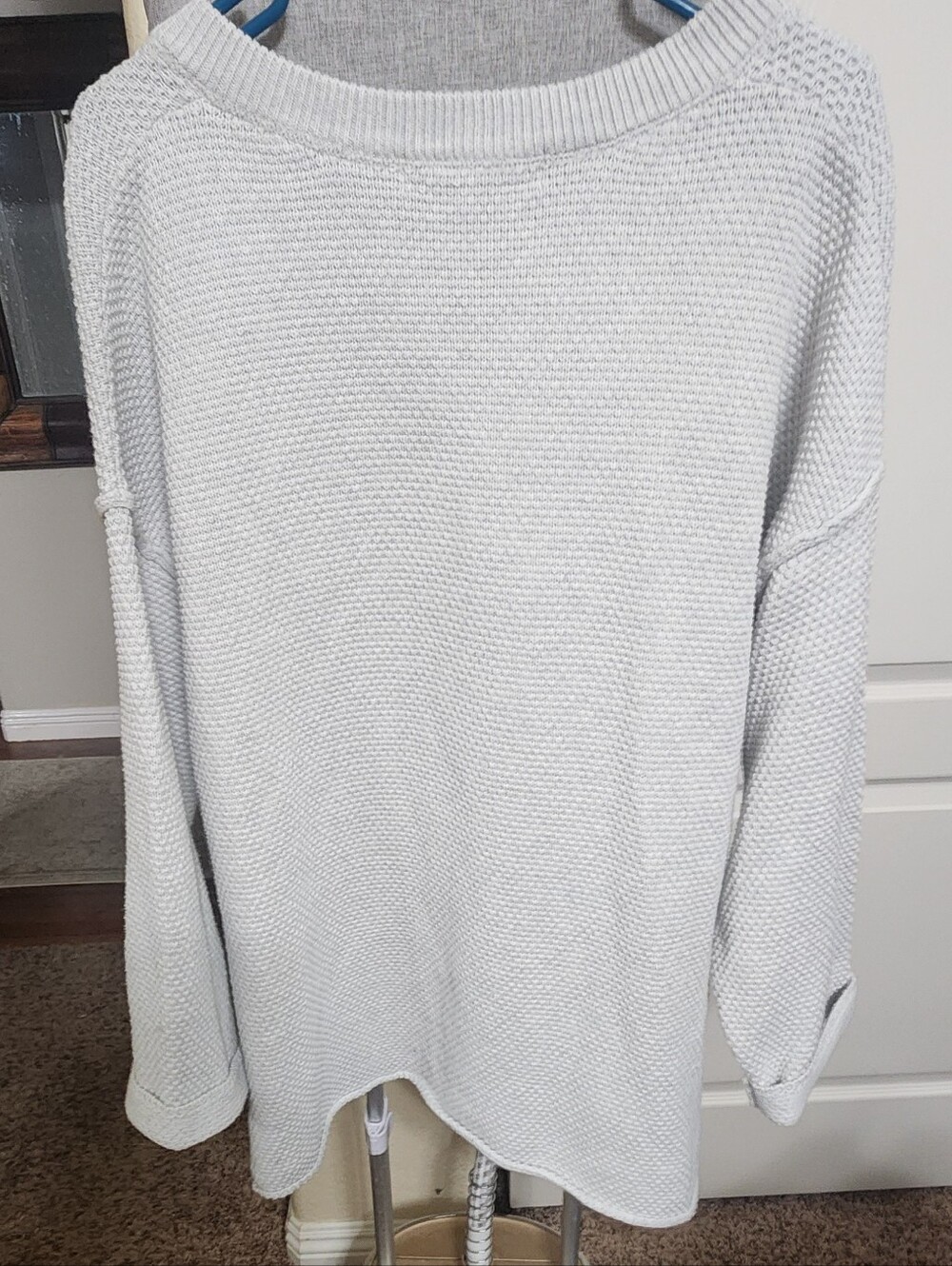 Free People Beach Hailee Sweater Set Light Gray Large - Picture 5 of 10